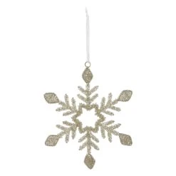 Outlet 😉 Assorted 5.5'' Beaded Snowflake Christmas Ornament by Ashland® 🧨 -Ashlandty Shop 10698500 2