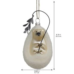 Hot Sale 😀 White Glass Hedgehog Ornament by Ashland® ✨ -Ashlandty Shop 10698525 3