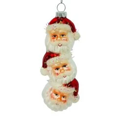 Top 10 💯 5.5'' Stacked Santa Heads Collectible ❄ Christmas Ornament by Ashland® 😀 -Ashlandty Shop 10698554 2