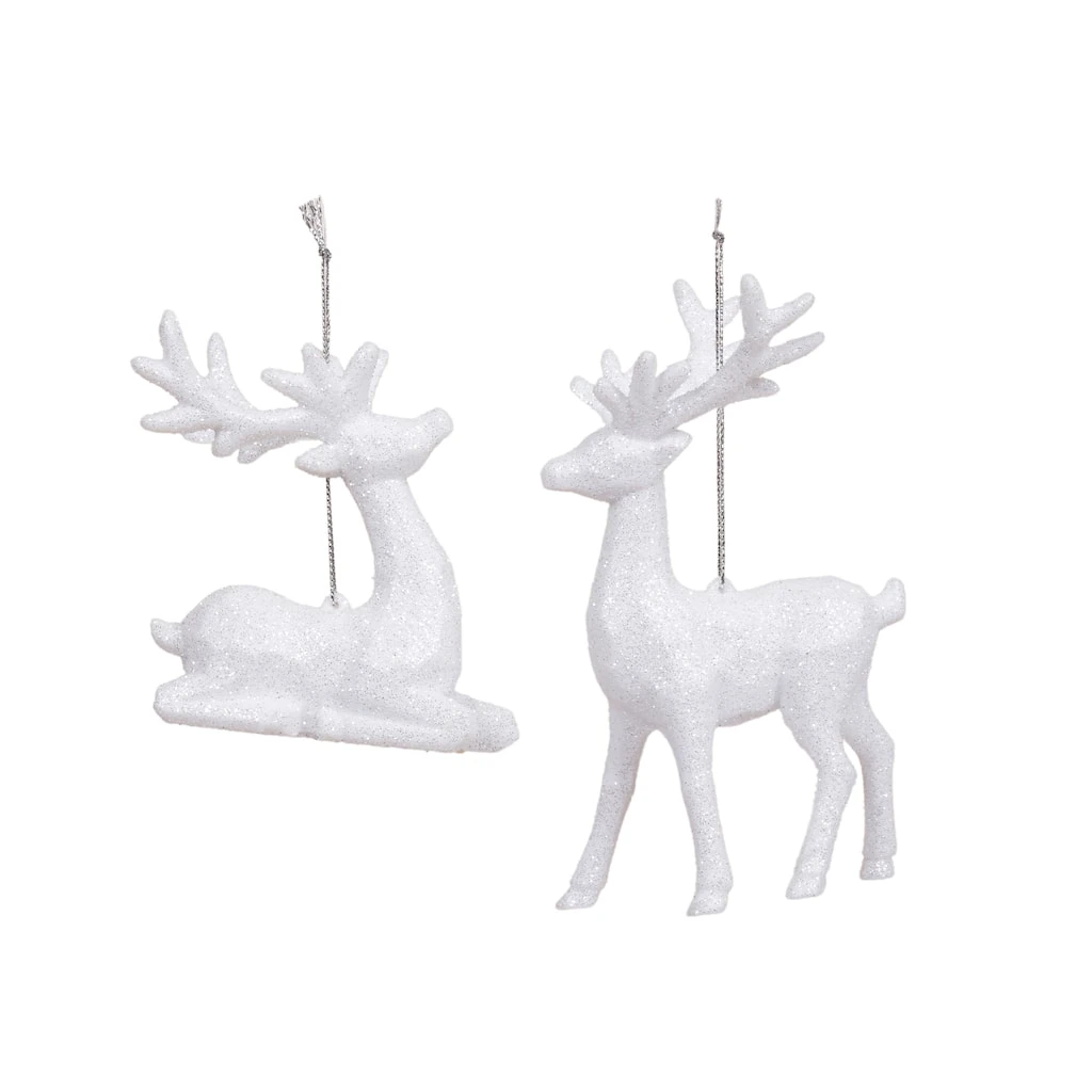 Cheapest ❤️ Assorted Glittery White Deer Ornament by Ashland® ⭐ 3 Cheapest ❤️ Assorted Glittery White Deer Ornament by Ashland® ⭐