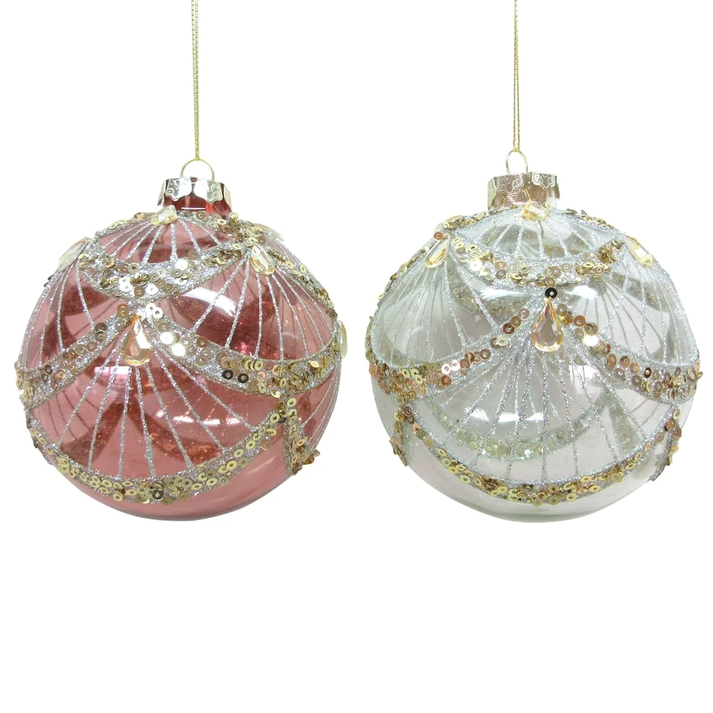 Top 10 🎉 Assorted Sequin Ball Glass Ornament by Ashland® 🎁 3 Top 10 🎉 Assorted Sequin Ball Glass Ornament by Ashland® 🎁
