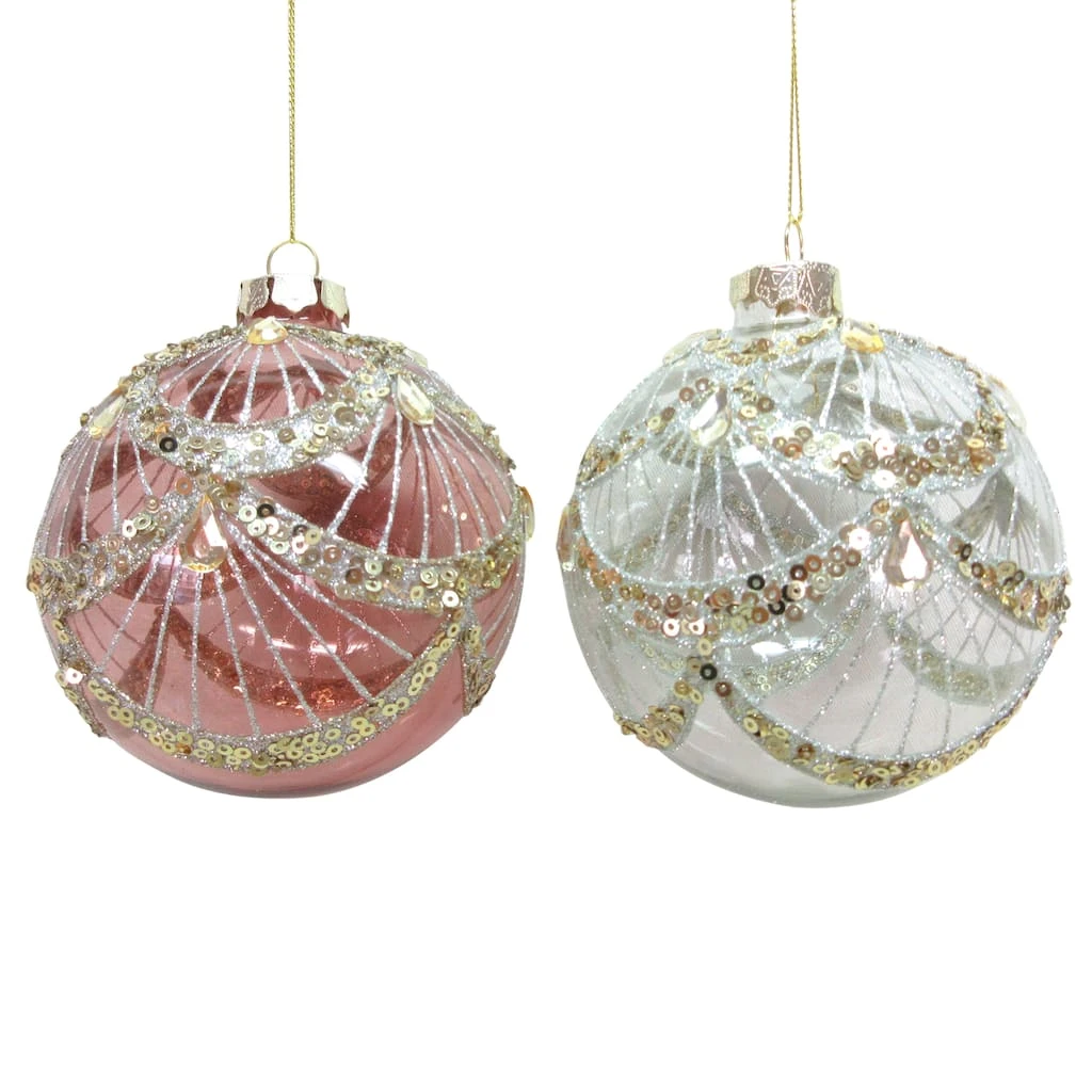 Top 10 🎉 Assorted Sequin Ball Glass Ornament by Ashland® 🎁 4 Top 10 🎉 Assorted Sequin Ball Glass Ornament by Ashland® 🎁 - Image 2