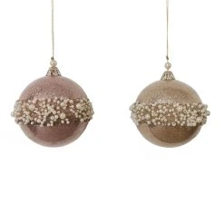 Promo 🔔 Assorted Pearl & Glitter Plastic Ball Ornament by Ashland® 🎉