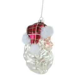 Best Pirce ❤️ 5" Glass Santa Head Ornament by Ashland® ⭐ -Ashlandty Shop 10698640 2