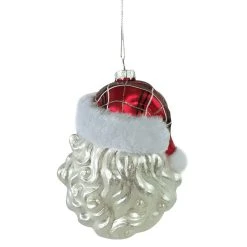 Best Pirce ❤️ 5" Glass Santa Head Ornament by Ashland® ⭐ -Ashlandty Shop 10698640 3