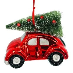 Outlet ❤️ 4'' Car with Tree Collectible Glass Christmas Ornament by Ashland® 🎉 -Ashlandty Shop 10698644 2