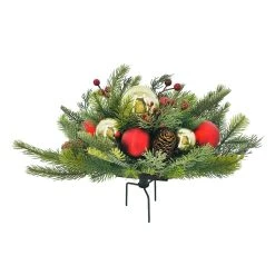 Best reviews of ⌛ 18" Pine, Berry & Ornaments Outdoor Planter by Ashland® 🎁