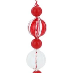 Promo ✔️ Assorted Glass & Wood Peppermint Bubble Ornament by Ashland® ✔️ Christmas ❤️ -Ashlandty Shop 10698752 3