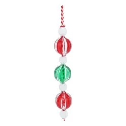 Promo ✔️ Assorted Glass & Wood Peppermint Bubble Ornament by Ashland® ✔️ Christmas ❤️ -Ashlandty Shop 10698752 4