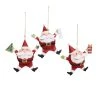 New 😉 Assorted Glitter Santa Ornament by Ashland® ⭐ -Ashlandty Shop 10698793 1