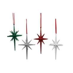 Brand new ⌛ Assorted 5.5" Glitter Starburst Ornament by Ashland® ✔️