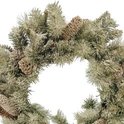 Best deal 💯 22" Flocked Pine & Pinecone Wreath by Ashland® Christmas ⭐ -Ashlandty Shop 10698871 2