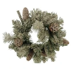 Deals 😀 12" Flocked Pine & Pinecone Wreath by Ashland® Christmas 🥰