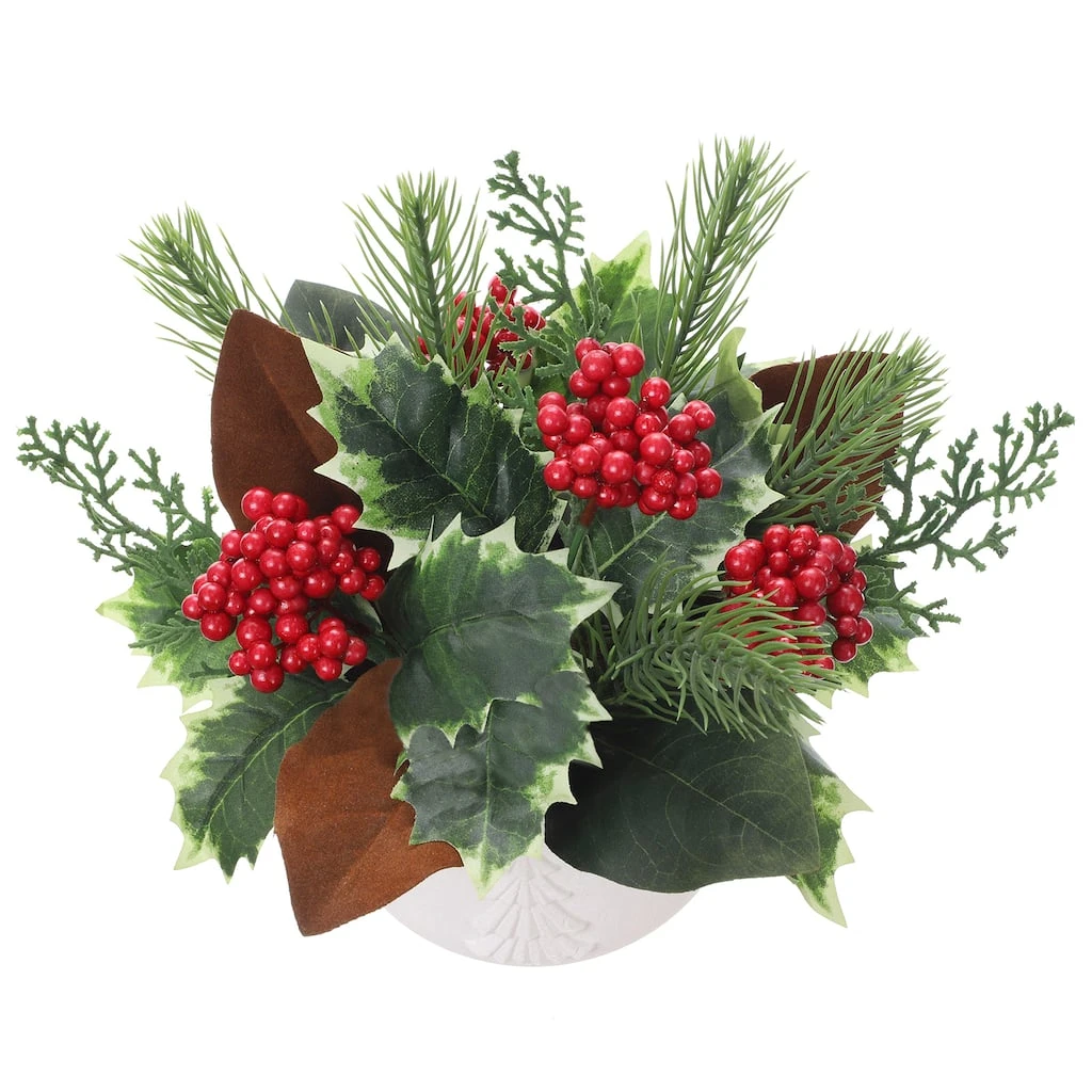 Flash Sale ✔️ 10" Mixed Pine, Berries & Foliage Arrangement by Ashland® ✔️ 4 Flash Sale ✔️ 10" Mixed Pine, Berries & Foliage Arrangement by Ashland® ✔️ - Image 2