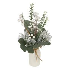 New 🌟 16" Berry & Pine Needle Arrangement in Ceramic Vase by Ashland® ⭐ -Ashlandty Shop 10698903 2