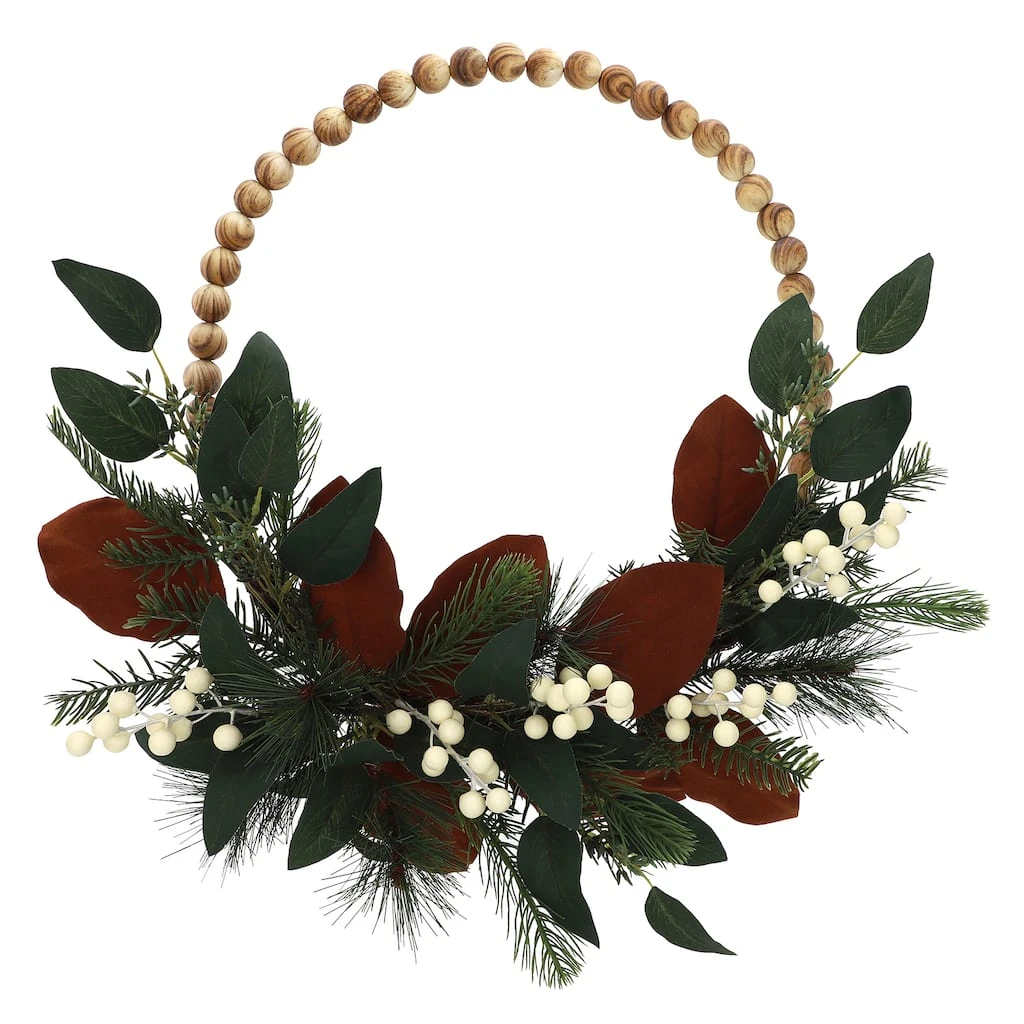 Brand new ✨ 24" Pine, Berry & Eucalyptus Bead Hoop Wreath by Ashland® 👏 3 Brand new ✨ 24" Pine, Berry & Eucalyptus Bead Hoop Wreath by Ashland® 👏