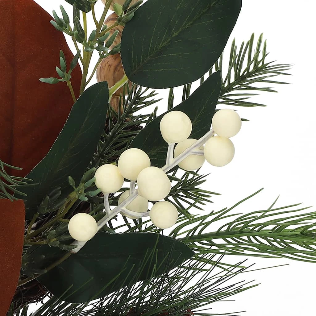 Brand new ✨ 24" Pine, Berry & Eucalyptus Bead Hoop Wreath by Ashland® 👏 4 Brand new ✨ 24" Pine, Berry & Eucalyptus Bead Hoop Wreath by Ashland® 👏 - Image 2