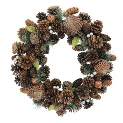 Cheap 🥰 20" Glitter Pinecone & Bell Wreath by Ashland® 🔥