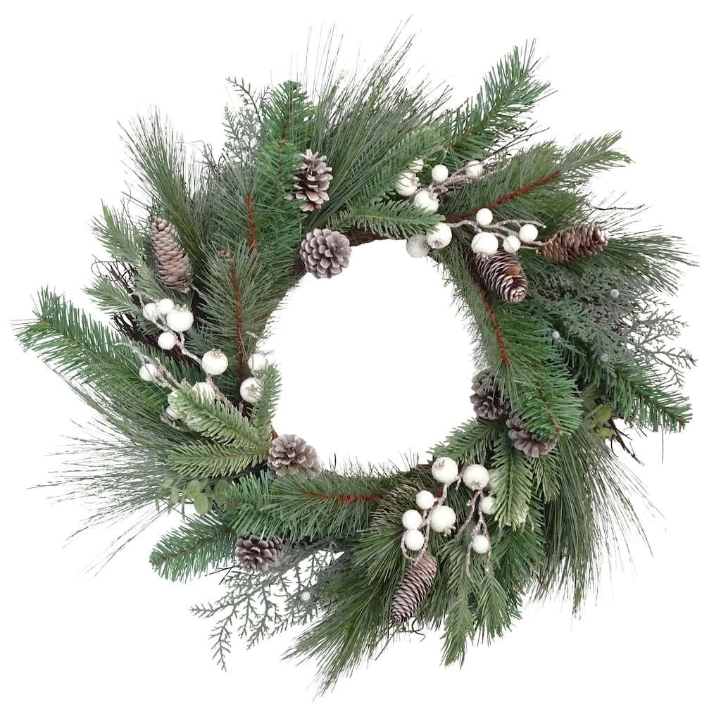 Best Sale ⭐ 24" Glittery Berry, Pine & Pinecone Wreath by Ashland® ⭐ 3 Best Sale ⭐ 24" Glittery Berry, Pine & Pinecone Wreath by Ashland® ⭐