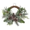 Outlet ⭐ 22" Icy Mixed Pine & Silver Berry Half Wreath by Ashland® 🥰 -Ashlandty Shop 10698929 1