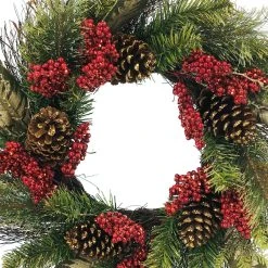 New ⌛ 24" Pine, Magnolia Leaf & Pinecone Wreath by Ashland® 🎉 -Ashlandty Shop 10698938 2