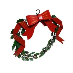 Buy 🔥 16" Berry, Leaves & Bow Metal Wall Wreath by Ashland® 😉 -Ashlandty Shop 10698959 3