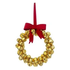 Flash Sale 🛒 13'' Gold Bell Wreath Wall Décor by Ashland® 🛒