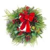 Promo 😀 24'' Berry Pine Bell Wreath Wall Décor by Ashland® ⭐