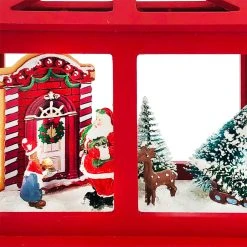 Flash Sale 😉 8'' Red House with Christmas Tree Tabletop Décor by Ashland® 🔔 -Ashlandty Shop 10698977 2