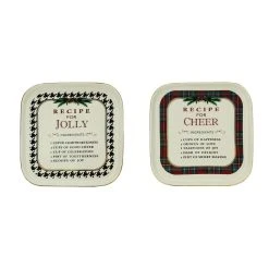 Best deal โ Assorted 8'' Ceramic Recipe Plate Tabletop Décor by Ashland® โ