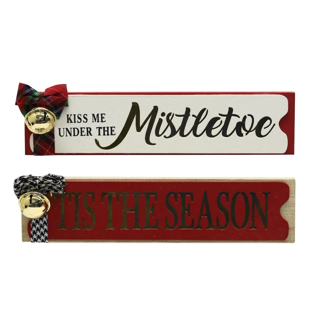 Buy 🤩 Assorted 11" Mistletoe & Tis The Season Tabletop Sign by Ashland® 😉 3 Buy 🤩 Assorted 11" Mistletoe & Tis The Season Tabletop Sign by Ashland® 😉