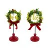 Budget 🔔 Assorted 10.8'' Wreath on Stand Tabletop Décor by Ashland® ⭐ -Ashlandty Shop 10699023 1