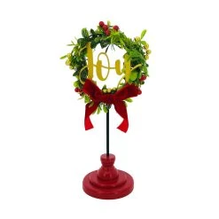 Budget 🔔 Assorted 10.8'' Wreath on Stand Tabletop Décor by Ashland® ⭐ -Ashlandty Shop 10699023 2