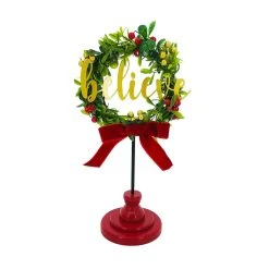 Budget 🔔 Assorted 10.8'' Wreath on Stand Tabletop Décor by Ashland® ⭐ -Ashlandty Shop 10699023 3