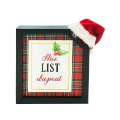 Coupon ⭐ Assorted 6.6'' Block Sign with Santa Hat Tabletop Décor by Ashland® ❤️ -Ashlandty Shop 10699031 3