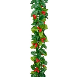 Outlet 🎁 6ft. Red Glitter Holly Berry Chain Garland by Ashland® 👏 -Ashlandty Shop 10699061 2
