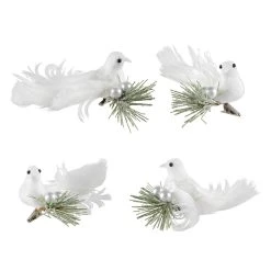 Best deal 🎉 White Doves on Frosted Pine Branch Accents by Ashland®, 4ct. 😍