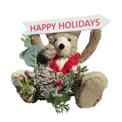 Best Pirce ⭐ 6" Happy Holidays Bear Accent by Ashland® 🌟