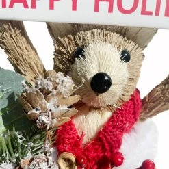 Best Pirce ⭐ 6" Happy Holidays Bear Accent by Ashland® 🌟 -Ashlandty Shop 10699085 3