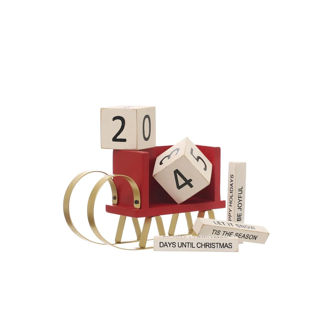 Wholesale π 8" Sleigh Countdown Tabletop Accent by Ashland® π 6 Wholesale π 8" Sleigh Countdown Tabletop Accent by Ashland® π - Image 4