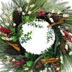 Flash Sale ✔️ 23" Berry & Cinnamon Stick Wreath by Ashland® 😍 -Ashlandty Shop 10699215 2