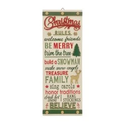 Buy 🤩 Christmas Rules Wall Sign by Ashland® 😀