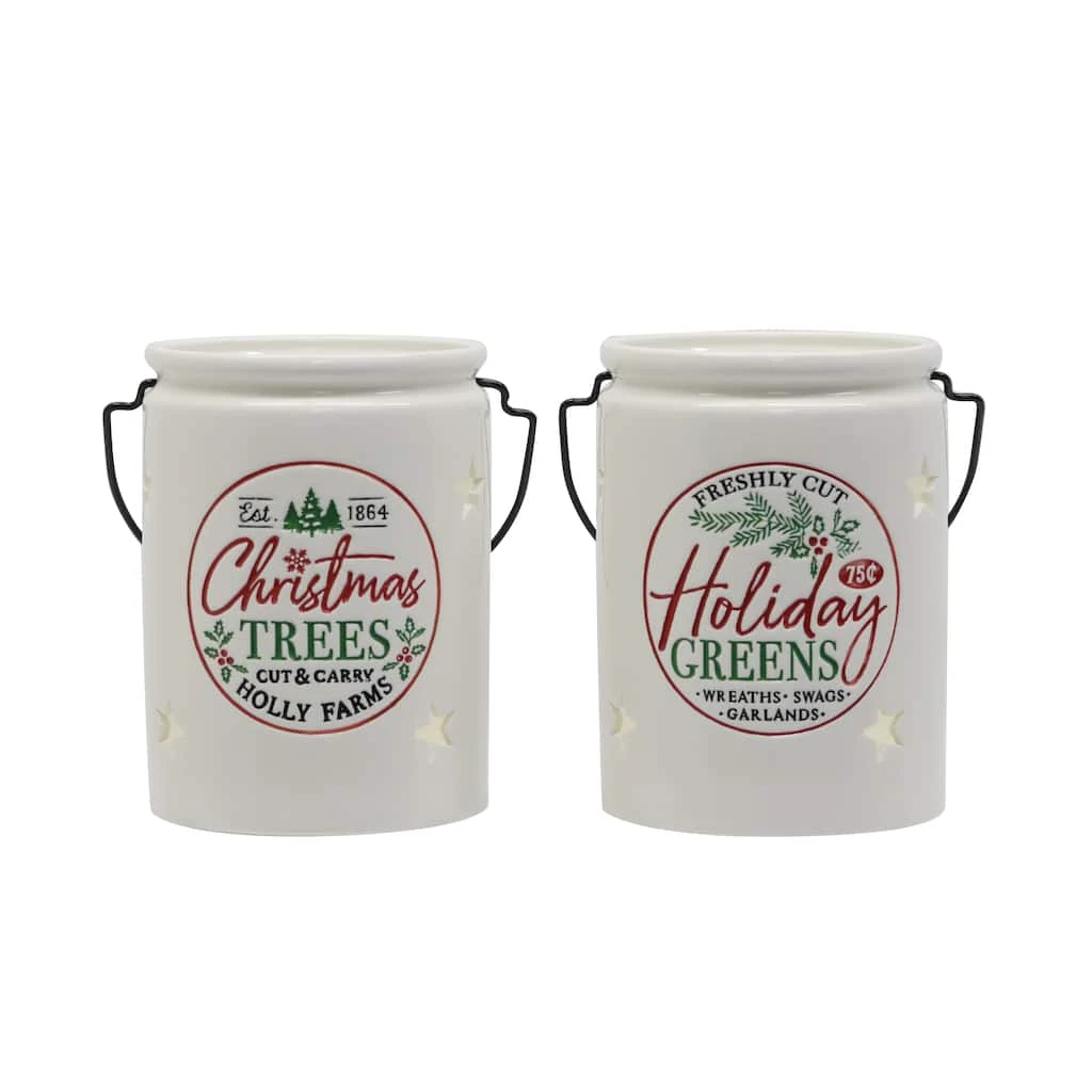 Top 10 ⭐ Assorted ⌛ Christmas Ceramic Tabletop Lantern by Ashland® ⭐ 3 Top 10 ⭐ Assorted ⌛ Christmas Ceramic Tabletop Lantern by Ashland® ⭐