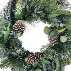 Hot Sale ✨ 24" Snow Pine With Blueberries Wreath by Ashland® 🔔 -Ashlandty Shop 10699355 2