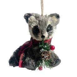 Best deal ❤️ 3.5'' Raccoon with Pine, Pinecone and Berries Christmas Ornament by Ashland® 🧨