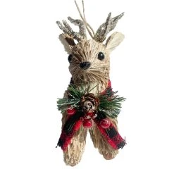 Brand new 🤩 6'' Deer with Plaid Scarf Christmas Ornament by Ashland® 🌟