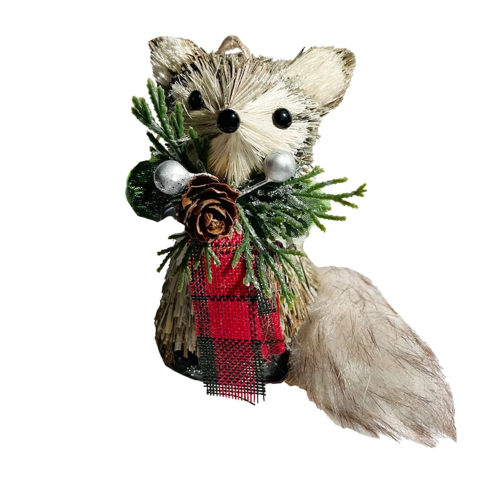 New 👍 4'' Fox with Plaid Scarf ❄ Christmas Ornament by Ashland® 🥰 3 New 👍 4'' Fox with Plaid Scarf ❄ Christmas Ornament by Ashland® 🥰