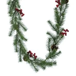 Deals ⌛ 6ft. Pine & Red Berry Garland by Ashland® 🤩