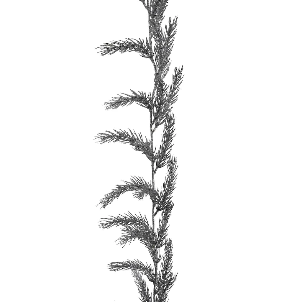 Best Pirce ✨ 6ft. Silver Glitter Pine Garland by Ashland® 🧨 3 Best Pirce ✨ 6ft. Silver Glitter Pine Garland by Ashland® 🧨