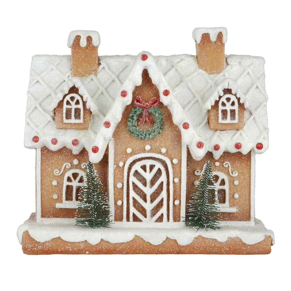 Buy ❤️ 8" Snowy Tabletop Gingerbread House by Ashland® 💯 3 Buy ❤️ 8" Snowy Tabletop Gingerbread House by Ashland® 💯